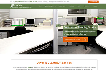 cleaning company website developers