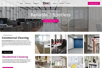website design for cleaning company